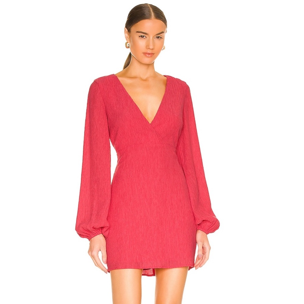 NWT, Revolve House of Harlow bright pink dress size Lg